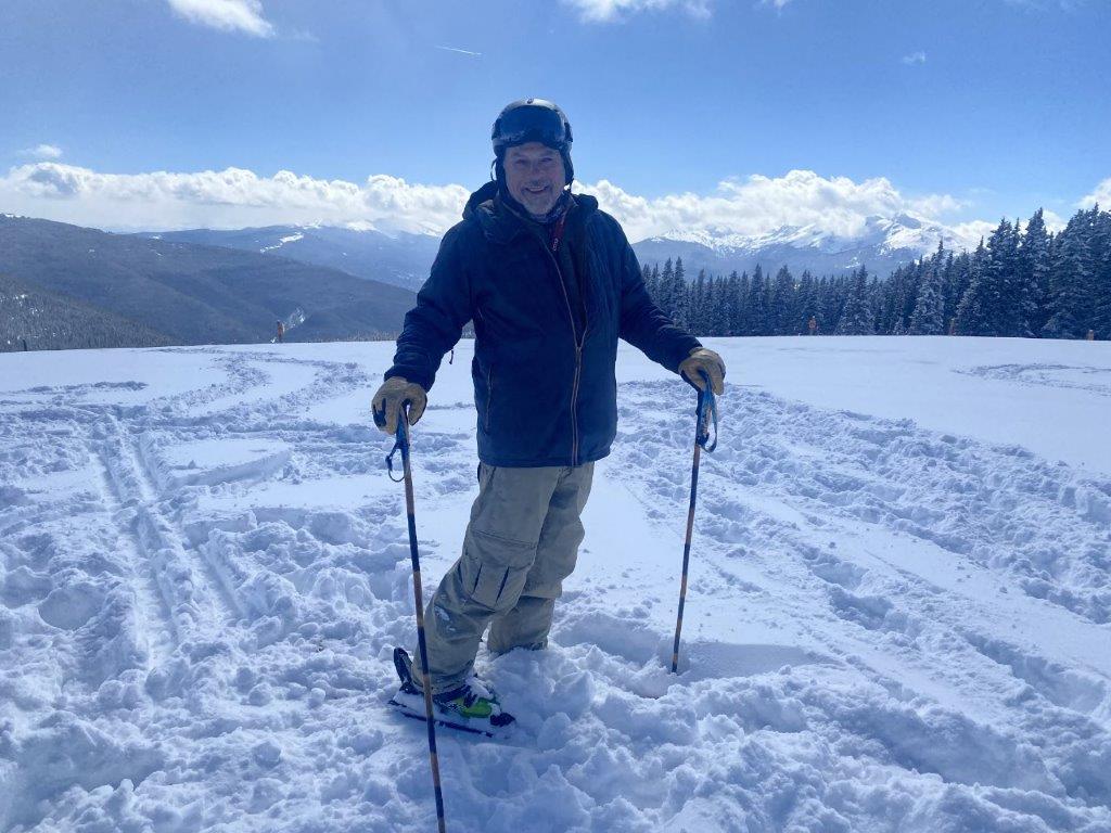 Attorney Joe Bloch skiing photo